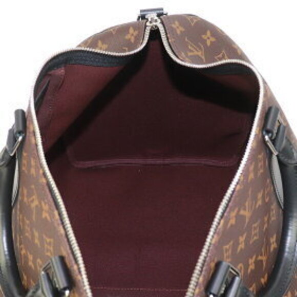 Louis Vuitton Keepall Bandouliere Monogram Macassar Brown bag black LV - Picture 12 of 15